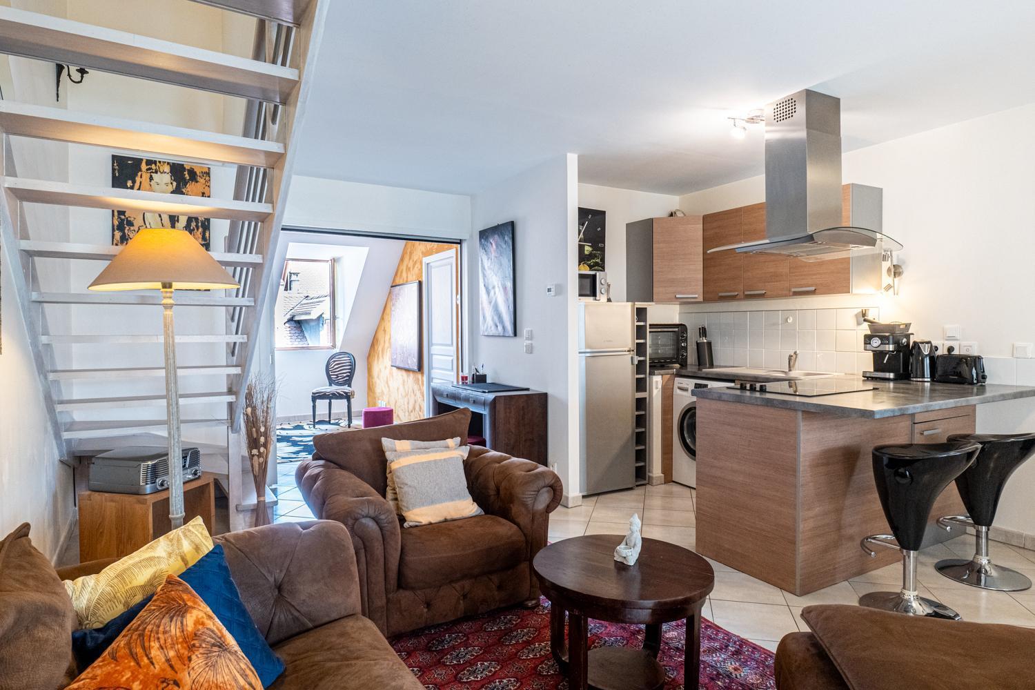 Carnot Duplex, Spacieux 3 Pieces Avec 2 Chambres Sur Les Rue Pietonnes Annecy Exterior photo